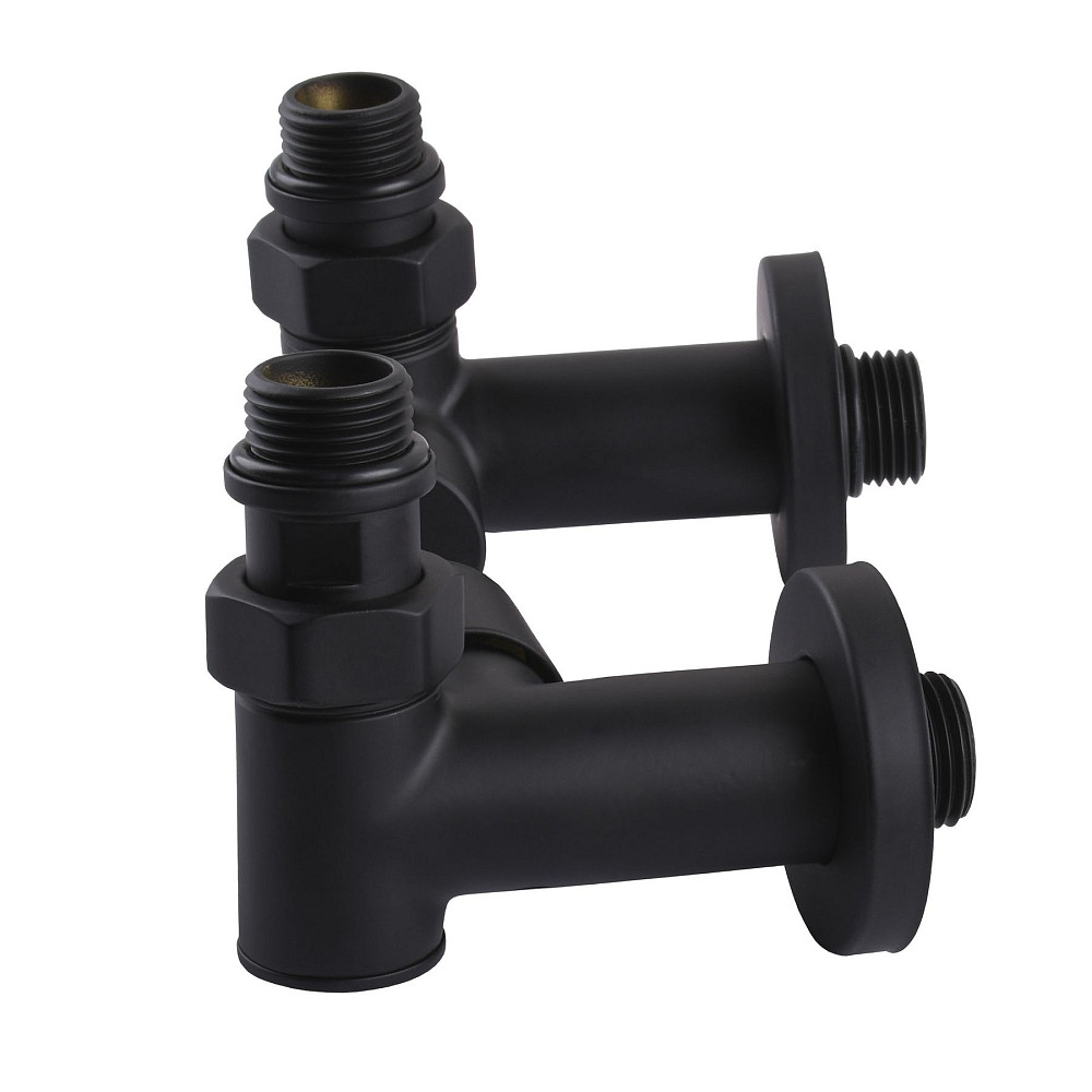 Набір Кран вентильний кутовий з американкою SOLOMON LUX 1/2″  7777  TEN (2шт.) BLACK  (1уп) Луцк - изображение 5