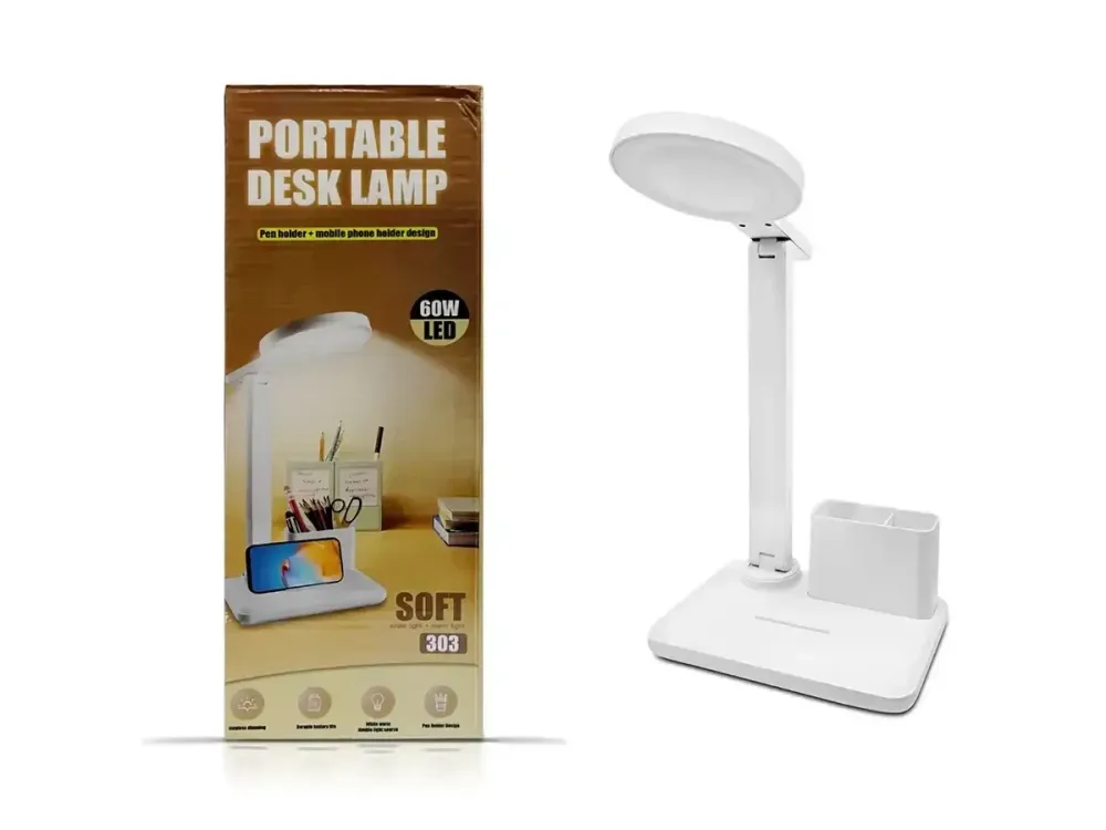 Лампа діодна настільна USB Bailong BL-3303 Висота  27 см є наявність тримача для телефону Одеса - фото 7