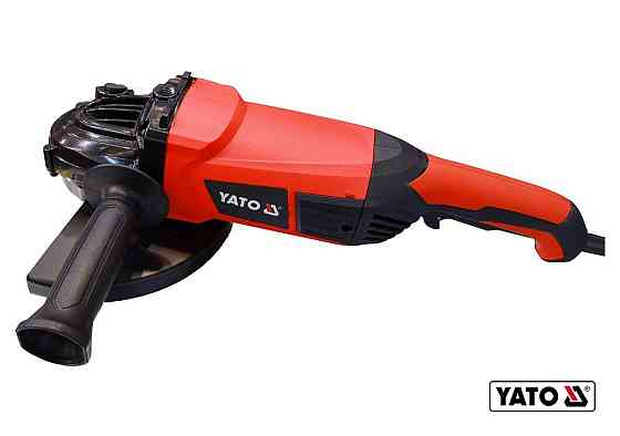 Шліфмашина кутова мережева YATO : Ø= 230 мм. P= 2400 Вт, 6000 об/хв, М14, плавний пуск [2/42] Одесса