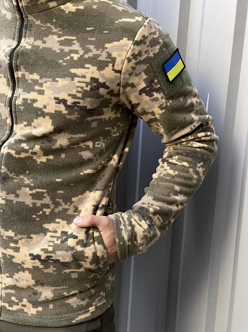 Тактична флісова кофта армійська фліска для військових ЗСУ військова камуфляж Одеса - фото 7