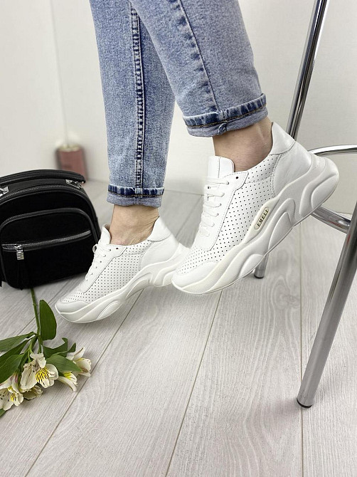 EMELI Кросівки жіночі EMELI 914/4 ST білі (весна-осінь, шкіра натуральна) (3295) Коломия - фото 2