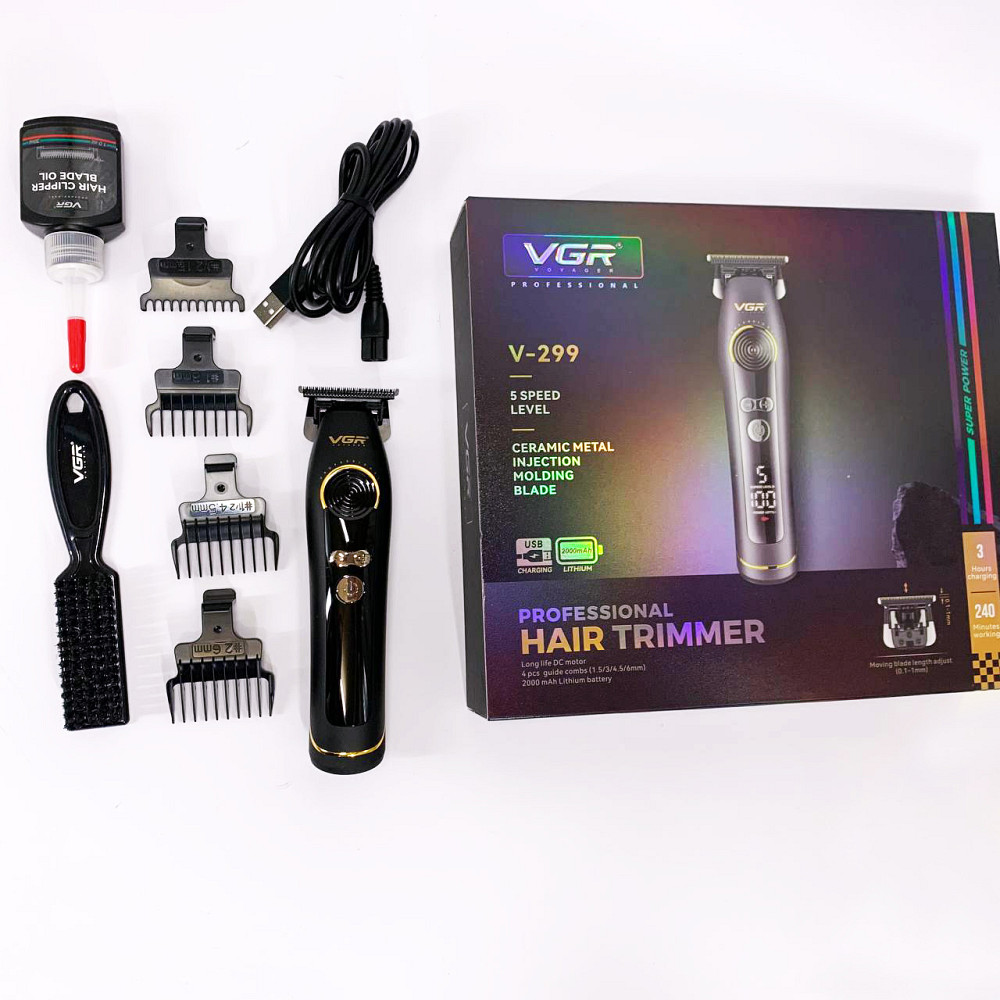 Отличная машинка для стрижки волос VGR V-299, Машинка для стрижки волос мощная Триммер висков KN-60 Львов - изображение 5