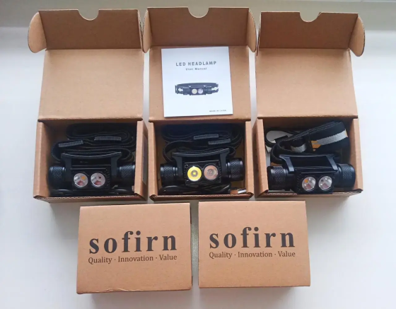 Тактический налобный фонарь Sofirn H25LR с красным светом 660лм (3000 мАч) Винница