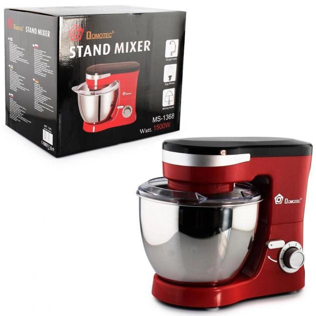 Кулинарный миксер Domotec MS-1368 1500 Вт, Стационарный планетарный тестомес с чашей SI-73 Ивано-Франковск - изображение 9