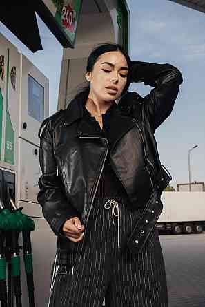 Куртка косуха жіноча весна/осінь Чорний S Харків