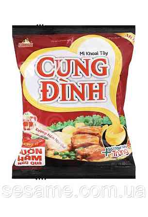Лапша картофельная быстрого приготовления Cung Dinh с тушеными рёбрышками 80г Харьков