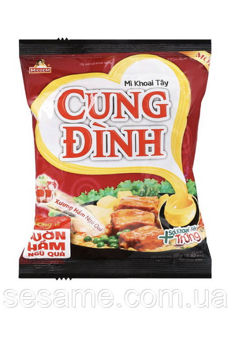 Локшина картопляна швидкого приготування Cung Dinh з тушкованими реберцями 80 г Харків - фото 1