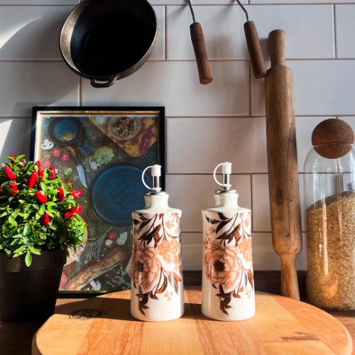 Набір пляшок для олії/оцту Розпис 2шт 300мл S&T 700-07-19 Житомир - изображение 3