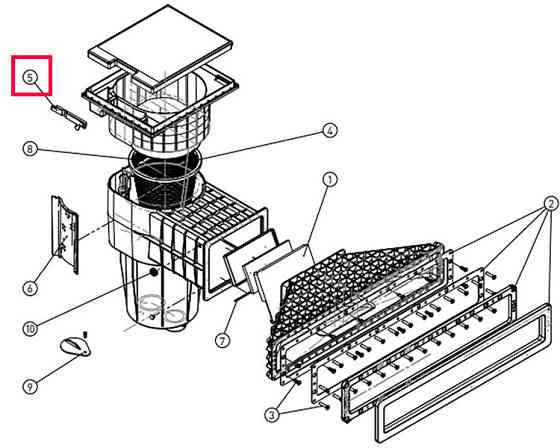 Засов крышки X-Line для скиммера Hayward X-Pro 600 Киев