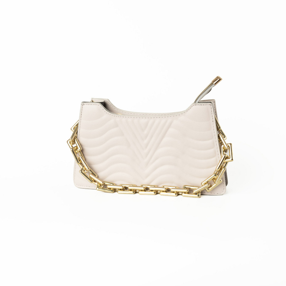 Сумка женская с ручкой цепочкой золотого цвета, клатч женский, летняя модная сумочка, Молочная Каменец-Подольский - изображение 1