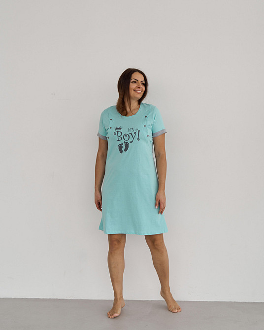 Сорочка домашняя для беременных - Princess/Boy Nicoletta 7373 XL Киев - изображение 6
