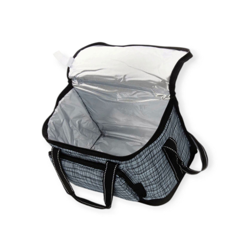 Термосумка 320х200х240мм 15л чорно-біла Мукачево - фото 1