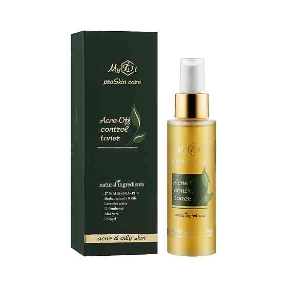 Протизапальний тонік для проблемної шкіри Acne-Off control toner MyIDi 100 мл Винница