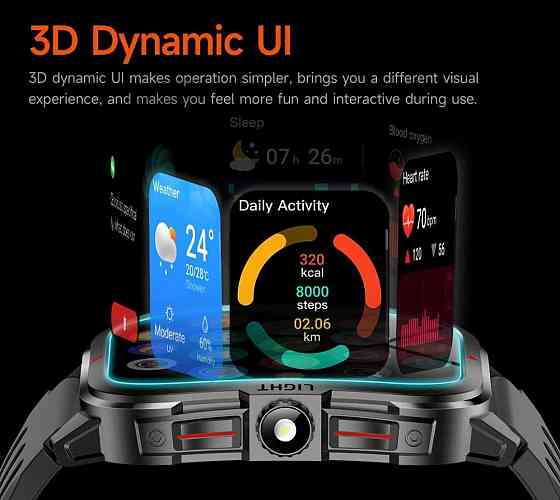 Смартгодинник: DAORKOW MK98. Тактичні, спортивні. Харків