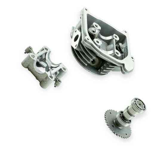 Головка в сборе скутер китай 4 т -80 с распредвалом цилиндра Мукачево