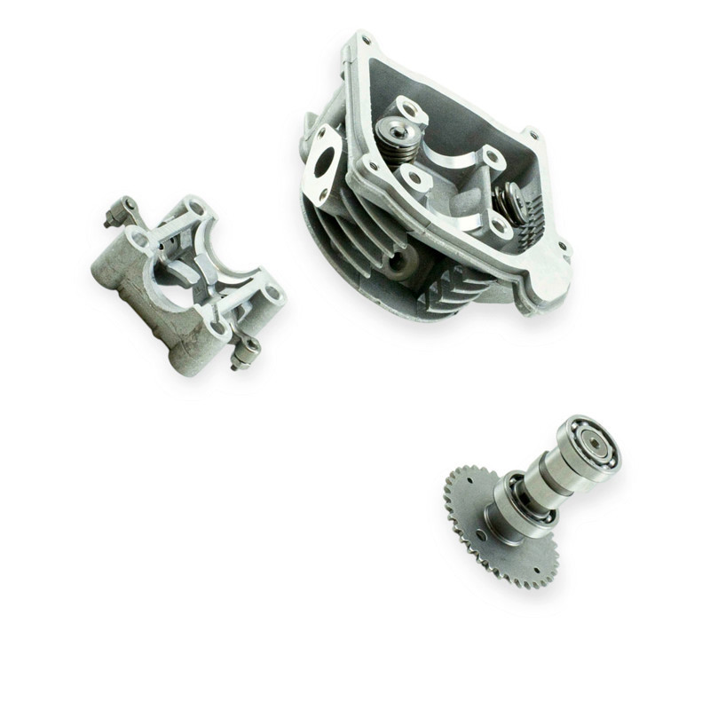 Головка в сборе скутер китай 4 т -80 с распредвалом цилиндра Мукачево - изображение 1