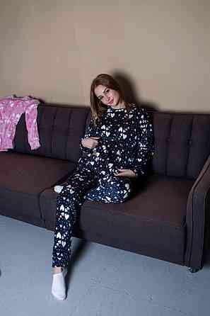 Жіноча стильна повсякденна плюшева піжама плюшевий фліс Синій, 46/48 Одеса