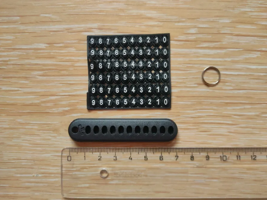 Брелок для ключів з номером телефону Київ - фото 3