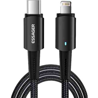 Дата кабель USB-C to Lightning 1.0m 20W black Essager (EXCTL-CG01) Вінниця