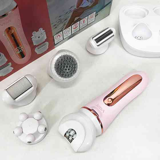 Насадка пемза для п'ят VGR, Електричний акумуляторний епілятор депілятор, Пемза для п'ят від мозолів HB-77 Івано-Франківськ