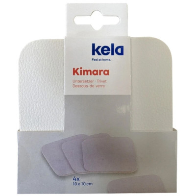 Підставка під гаряче Kela Kimara під чашку 10х10 см, 4 шт, білі (12090) Вінниця - фото 3