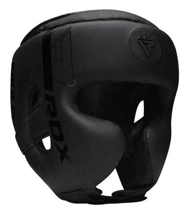 Боксерський шолом RDX F6 Matte Black M Київ - фото 9