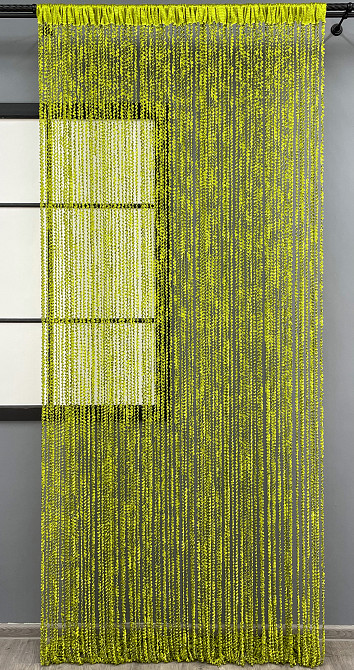 Шторы-нити спираль с люрексом Оливковый 300х300см 1 шт (61-073) Киев - изображение 3