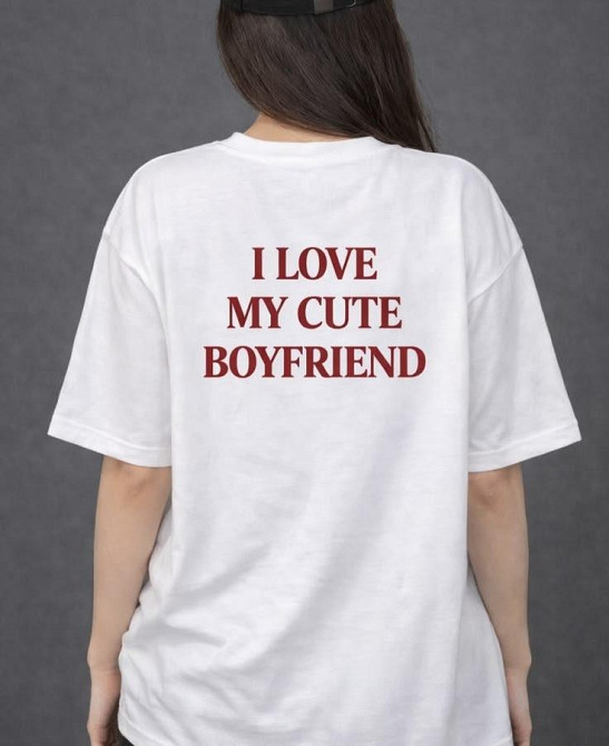 Парні футболки для закоханих «I Love My Girlfriend / Boyfriend» Чернівці - фото 3