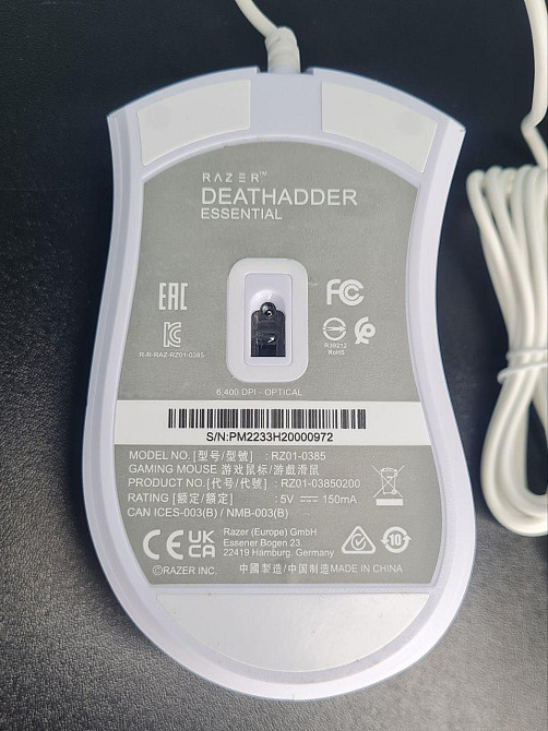 Ігрова дротова мишка Razer DEATHADDER ESSENTIAL RGB Клевань - фото 4