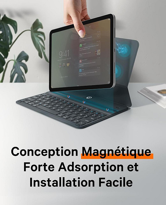 Магнитный чехол CHESONA A2902 с клавиатурой для iPad Air 11 Inch (M3/M2, 2025/2024) Pro 11 (4th/3rd/2nd/1st Gen) & Air 5th/4th Днепр - изображение 3