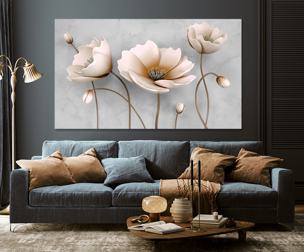 Картина холст у вітальню / спальню   Маки    MLP_75 ( 60х30см ) 70x140 см Київ - фото 3