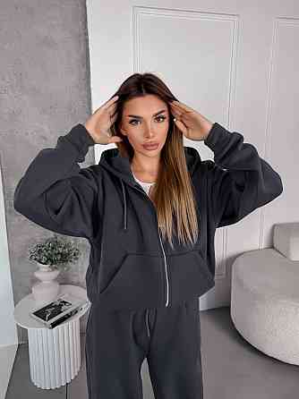 Женский теплый костюм с широкими штанами Одесса