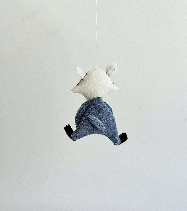 М’яка фетрова іграшка барсук ручної роботи – безпечна розвиваюча іграшка Київ - фото 5