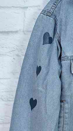 Джинсовая куртка женская оверсайз весна/осень р 42-46 Харьков