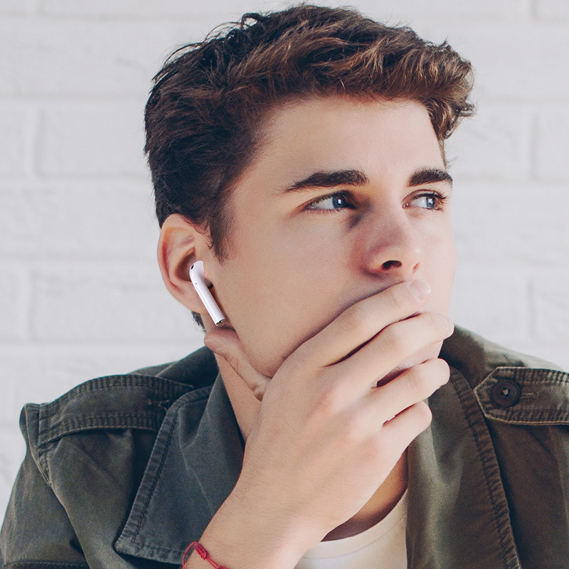 Беспроводные наушники BOROFONE BW89 белые Киев - изображение 3