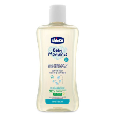 Детский шампунь Chicco Baby Moments 200 мл Нежный гель-шампунь для тела и волос (10593.00) Винница - изображение 1