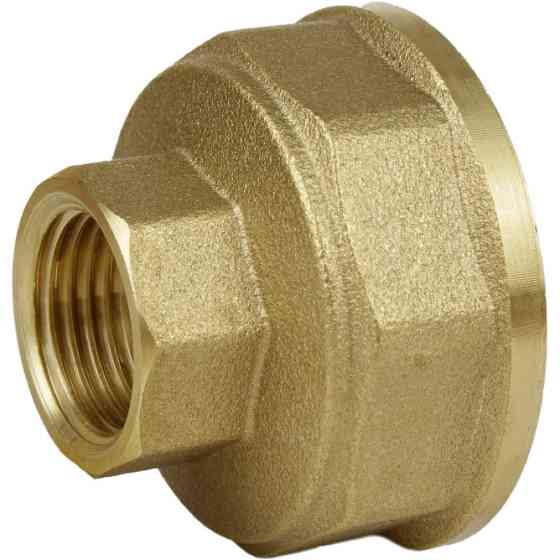 Муфта редукционная латунная 1 1/4″ВР х 1/2″ВР штампованная восьмигранная А0333А VA (000026547) Киев