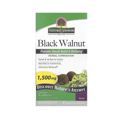 Трави Nature&apos;s Answer Чорний горіх, 1500 мг, Black Walnut, 90 вегетаріанських капсул (NTA-16017) Вінниця - фото 2