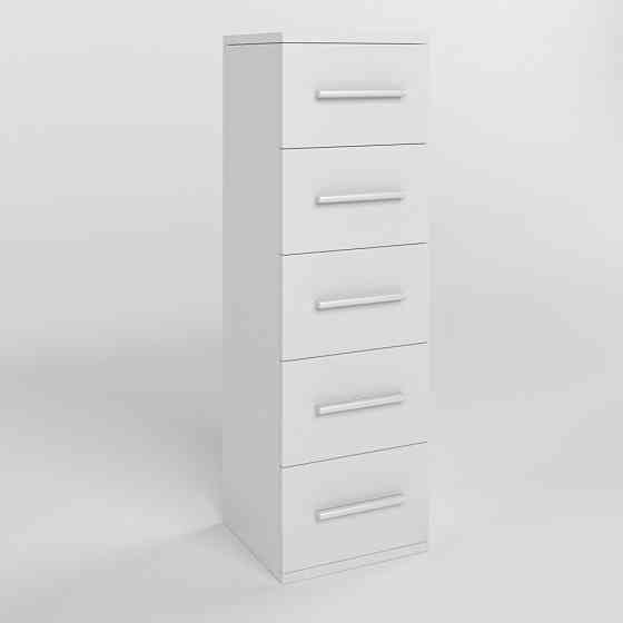 Комод 5 ящиков М-ЗОН Джеко 300 Нимфея Альба (белый) (MZN-031016) Днепр