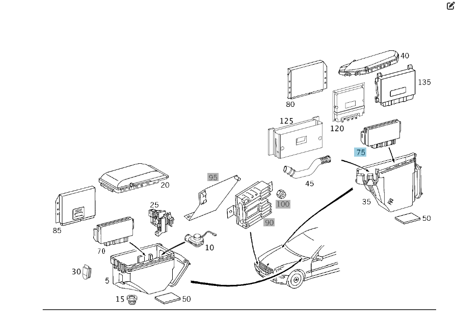 Mercedes-Benz  A0265455332 Блок SAM передній правий CL C215 S-class short W220 S-class long V220 Одесса - изображение 5