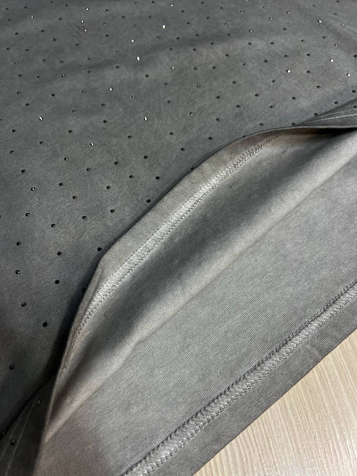 Футболка жіноча A-N 2668 варена тай дай оверсайз з камінцями сіра , сірий, one size Київ - фото 18