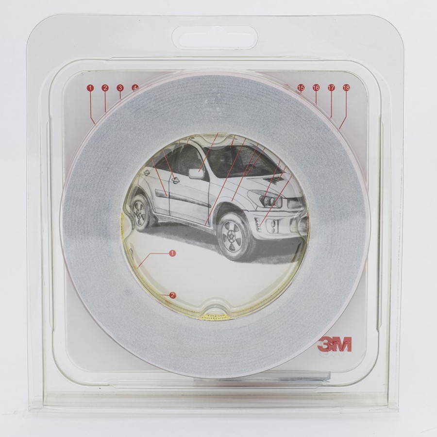 Скотч двосторонній 6мм х 5м 3M 1100 "Plus Tape" (ціна за уп.-2шт) чорний, 70318 Київ - фото 3