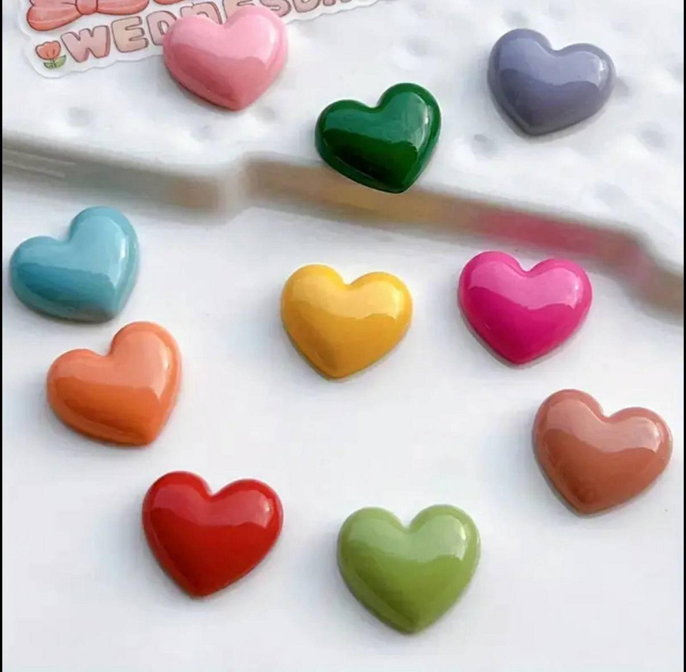 Магніти на холодильник Серце – набір 10 штук, декоративні Київ - фото 1