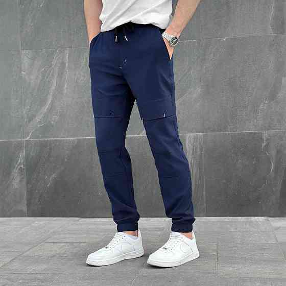 Чоловічі штани джогери з кишенями сині Pobedov Vershyna Київ