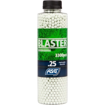 Страйкбольные шарики ASG Blaster White 6мм 0,25г 3300шт (19404) Винница - изображение 1