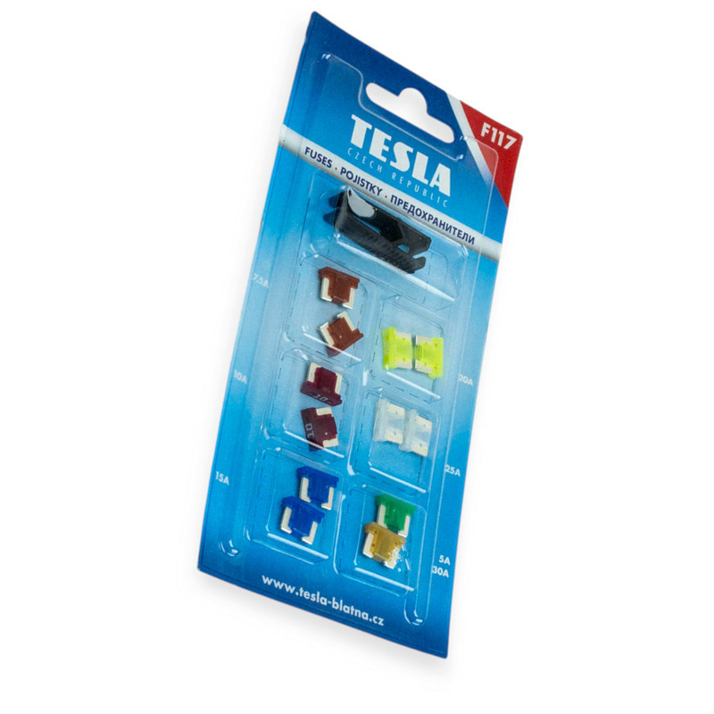 Запобіжники Євро micro (mini Low le) TESLA блістер (12шт+пінцет) Мукачево - фото 1