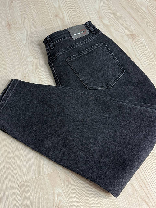 Джинсы женские Sherocco 3302-1 мом relax большие размеры супер батал черные, черный, 46, 46, 134 см, 145 см Киев - изображение 3