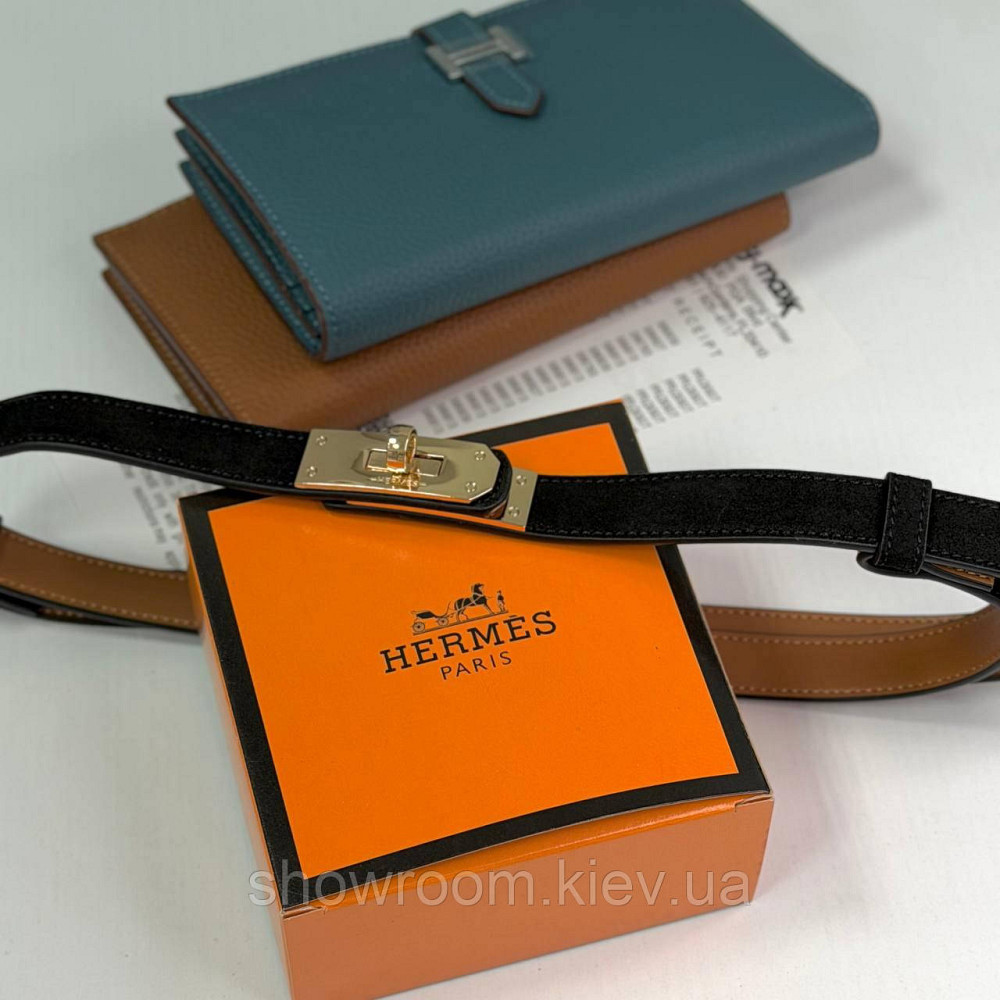 Черный замшевый женский брендовый ремень (280-1) Киев - изображение 1