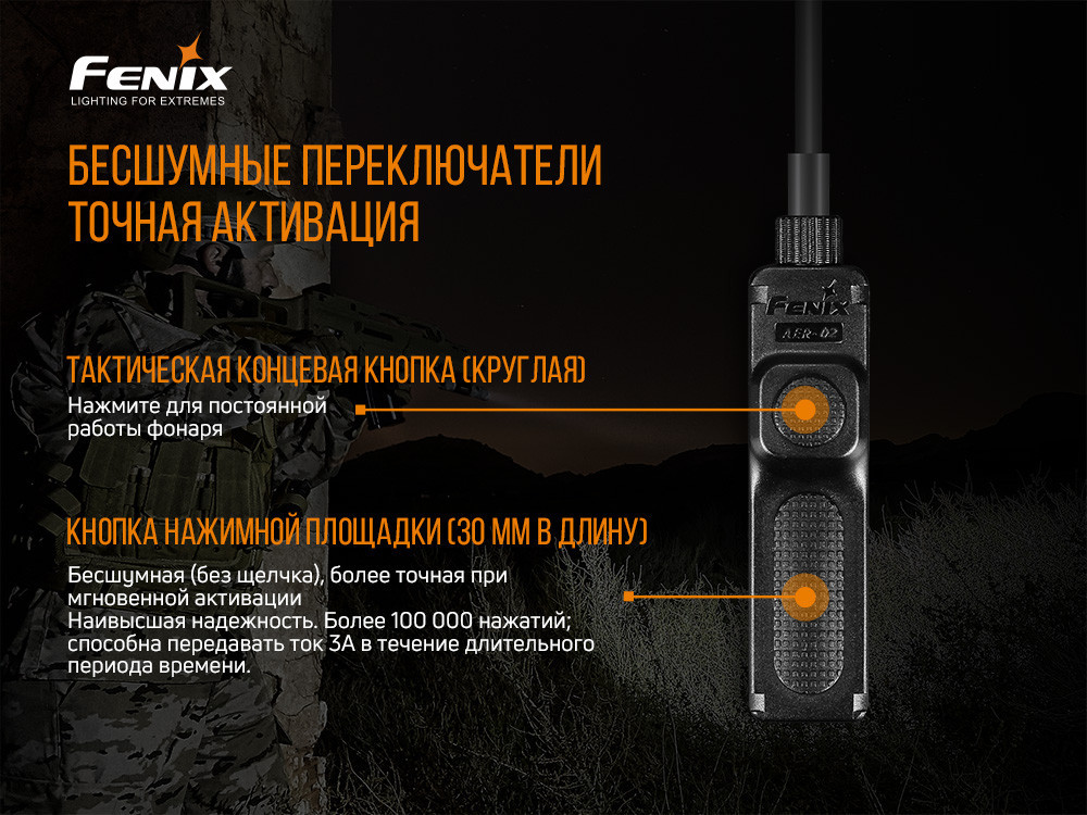 Выносная тактическая кнопка Fenix ​​AER-02 V2.0 Ровно - изображение 8