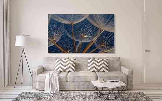 Картина полотно у вітальню/ спальню Жовті Тюльпані MLP_135 40x80 см Київ